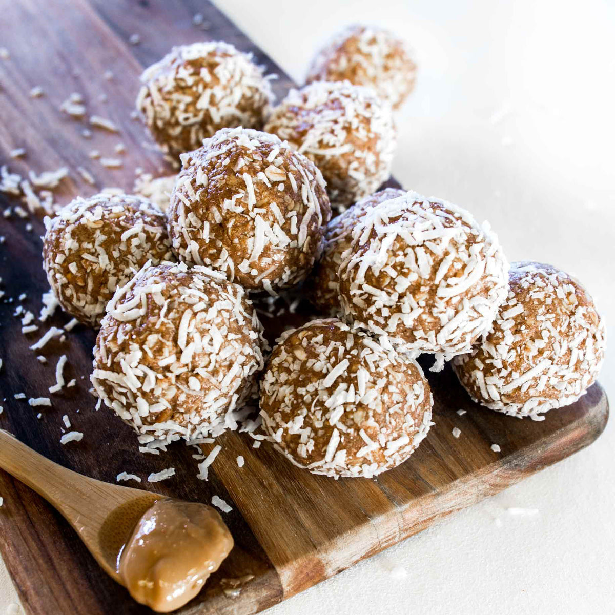 Peanut Butter Coconut Protein Balls - Dash of Sanity