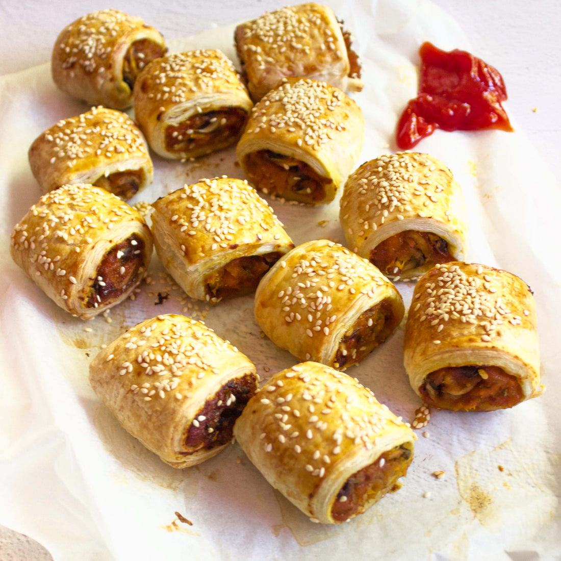 Mushroom Sausage Rolls