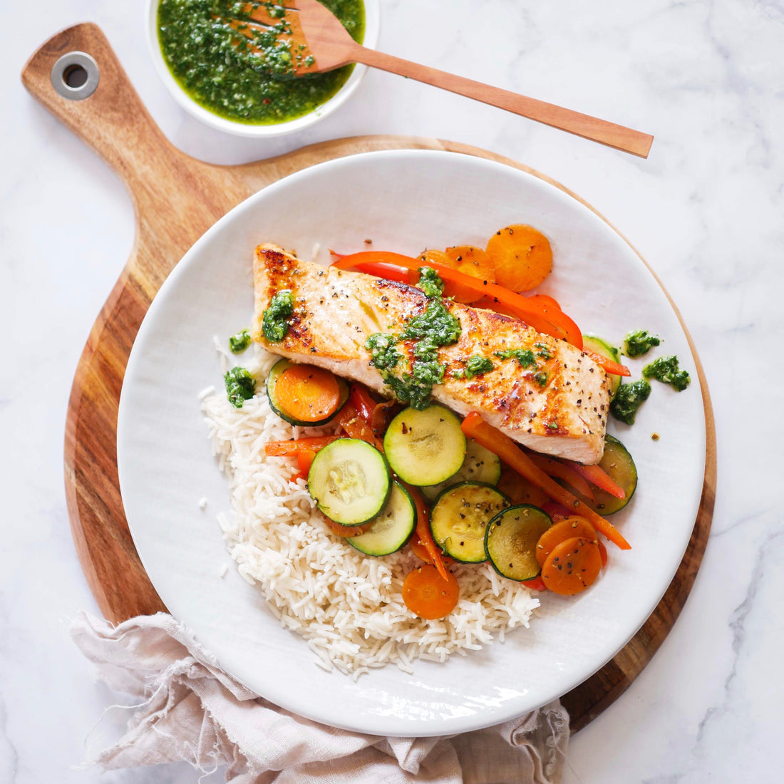 Salmon And Chimichurri