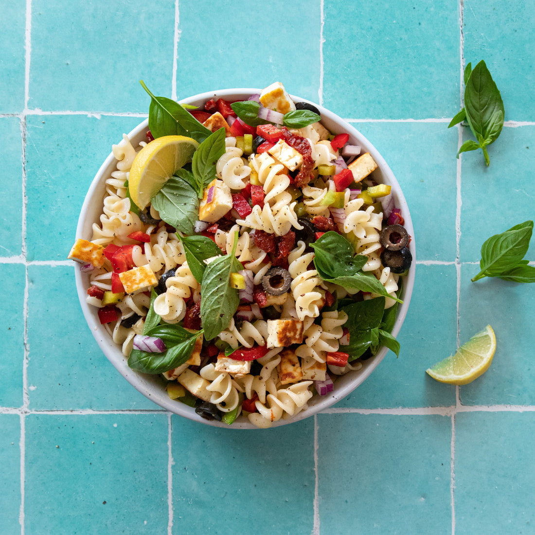 Haloumi Pasta Salad