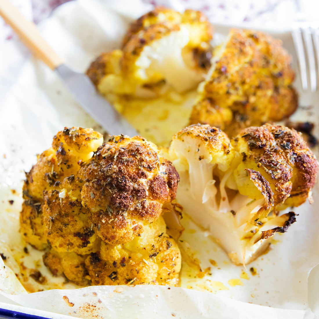 Spiced Baked Cauliflower