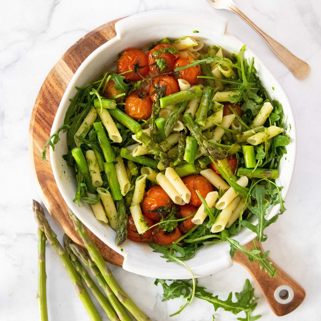 Asparagus Pesto Pasta Salad: