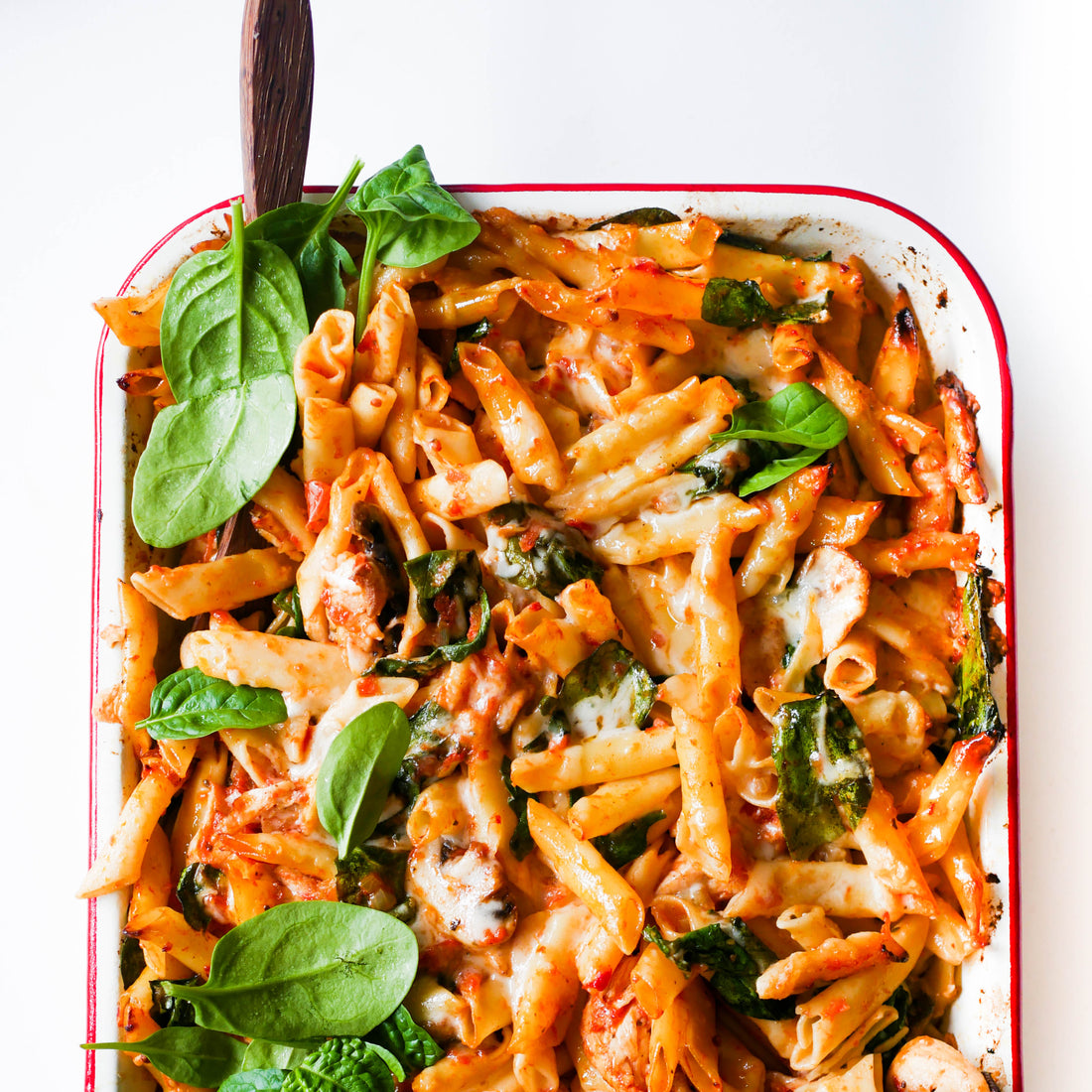 Chicken and Mushroom Pasta Bake