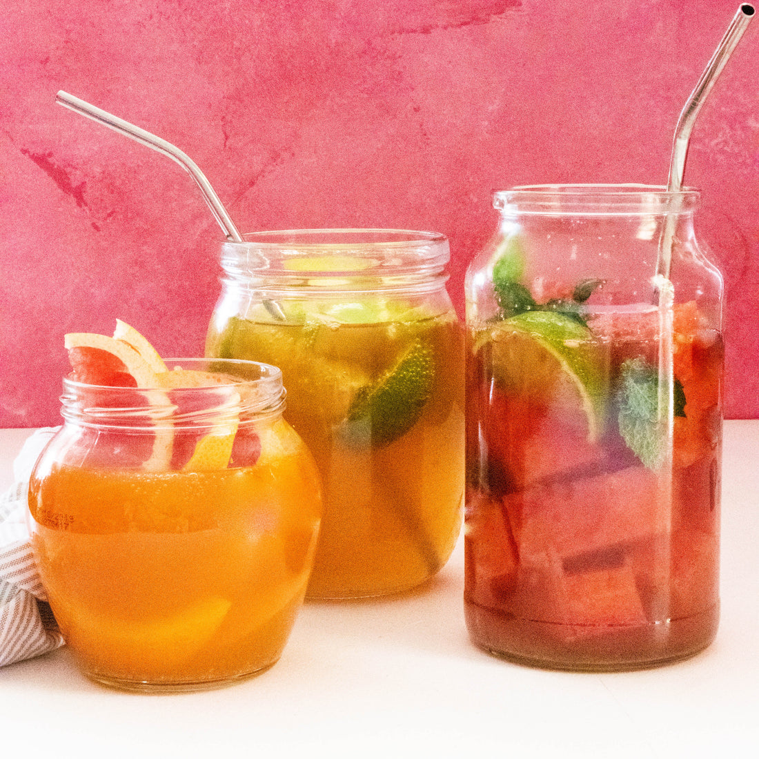 Three Kombucha Mocktails