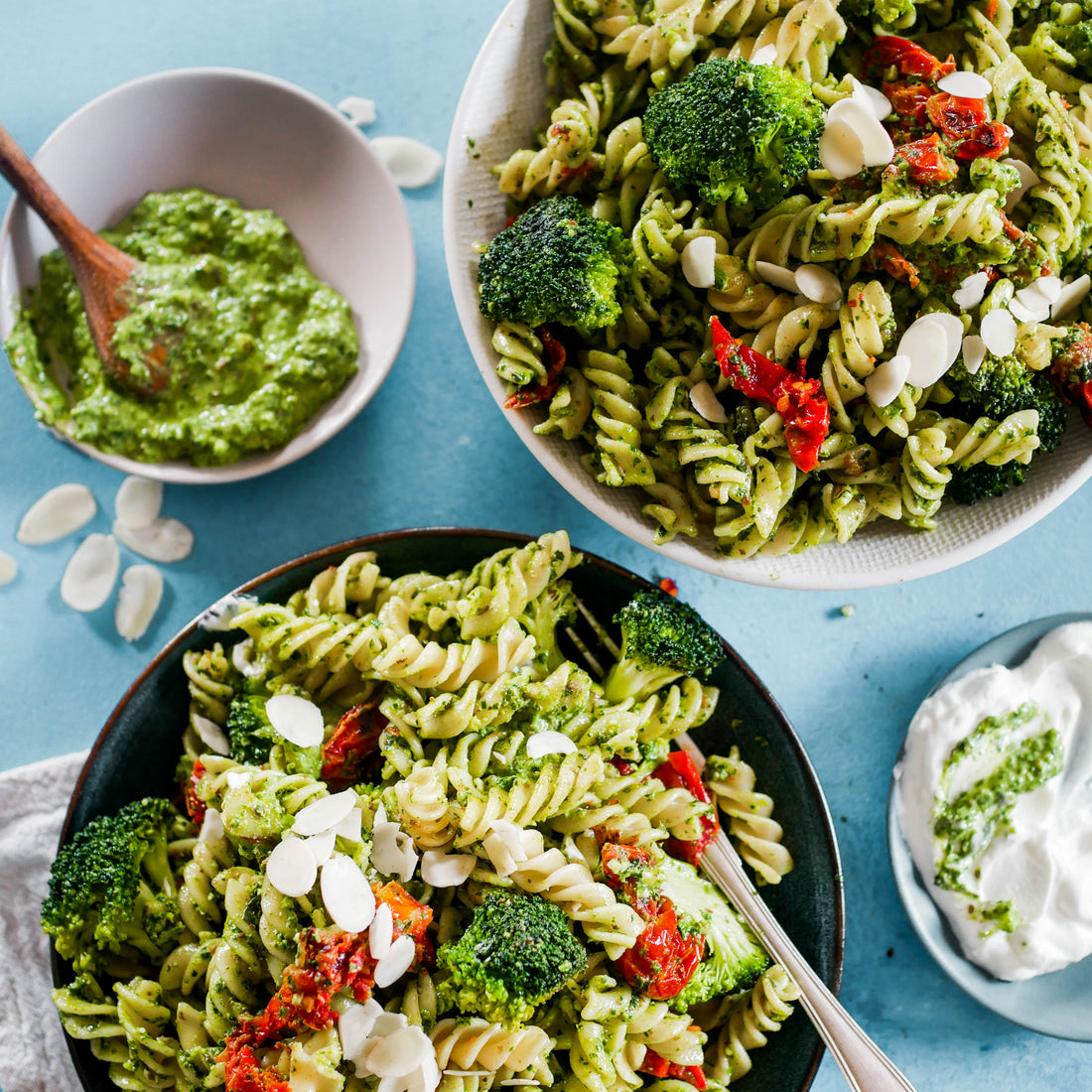 Spicy Creamy Pesto Pasta