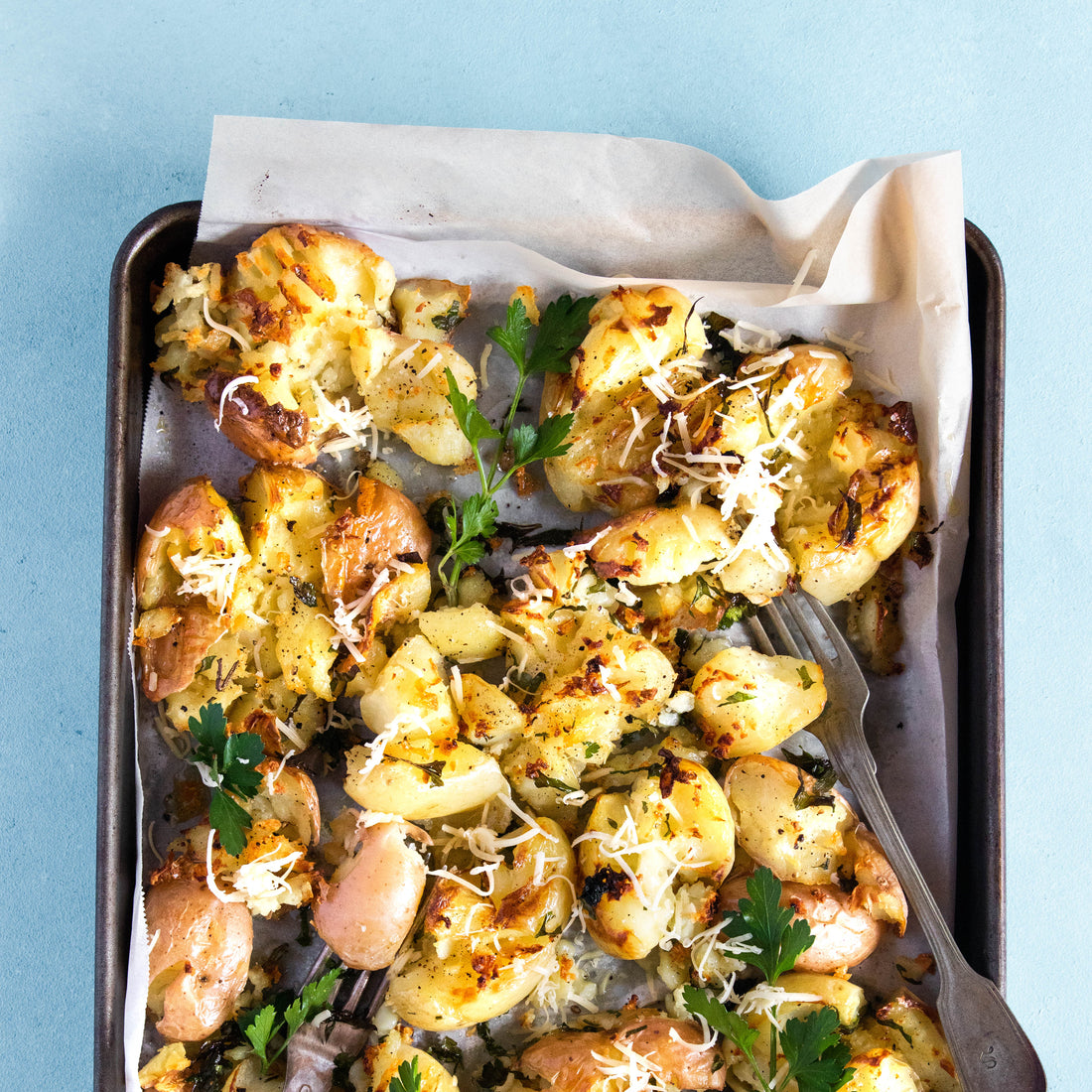 Garlic and Parmesan Potatoes