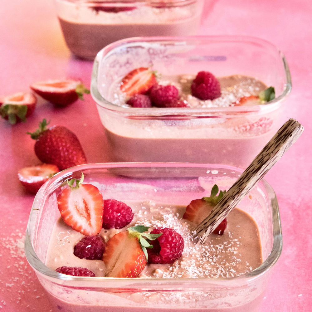 Choc Raspberry Overnight Oats